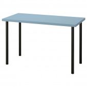 картинка LAGKAPTEN ЛАГКАПТЕН / ADILS АДИЛЬС Письменный стол - голубой/черный 120x60 см от магазина Wmart