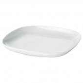 картинка ВЭРДЕРА Тарелка десертная, белый, 18x18 см от магазина Wmart