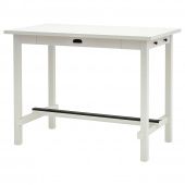 картинка NORDVIKEN НОРДВИКЕН Барный стол - белый 140x80x105 см от магазина Wmart