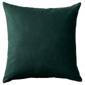 картинка SANELA САНЕЛА Чехол на подушку - темно-зеленый 50x50 см от магазина Wmart