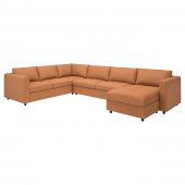 картинка VIMLE ВИМЛЕ Углов 5-мест диван-кровать+козетка - Гранн/Бумстад золотисто-коричневый от магазина Wmart