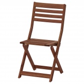 картинка ЭПЛАРО Садовый стул, складной коричневая морилка от магазина Wmart