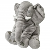 картинка ЙЭТТЕСТОР Мягкая игрушка, слон, серый от магазина Wmart