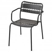 картинка LÄCKÖ ЛЭККЭ Садовое кресло - темно-серый от магазина Wmart