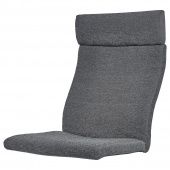 картинка POÄNG ПОЭНГ Подушка-сиденье на кресло - Хили темно-серый от магазина Wmart