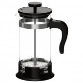 картинка УПХЕТТА Кофе-пресс/заварочный чайник, стекло, нержавеющ сталь, 1 л от магазина Wmart