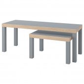 картинка LACK ЛАКК Комплект столов, 2 шт - серый от магазина Wmart