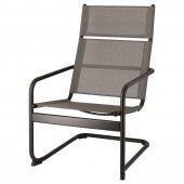 картинка ХУСАРЭ Садовое кресло, темно-серый от магазина Wmart