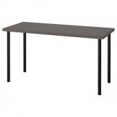 картинка LAGKAPTEN ЛАГКАПТЕН / ADILS АДИЛЬС Письменный стол - темно-серый/черный 140x60 см от магазина Wmart