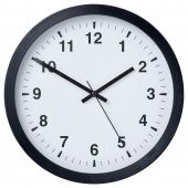 картинка ЧАЛЛА Настенные часы, черный, 28 см от магазина Wmart