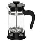 картинка UPPHETTA УПХЕТТА Кофе-пресс/заварочный чайник - стекло/нержавеющ сталь 0.4 л от магазина Wmart