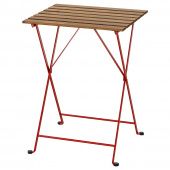 картинка TÄRNÖ ТЭРНО Садовый стол - красный/светло-коричневая морилка 55x54 см от магазина Wmart