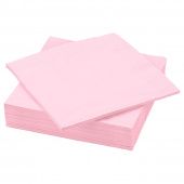 картинка FANTASTISK ФАНТАСТИСК Салфетка бумажная - светло-розовый 40x40 см от магазина Wmart