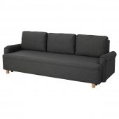 картинка ГРИМХУЛЬТ 3-местный диван-кровать, Гуннаред темно-серый от магазина Wmart