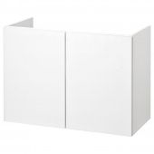 картинка FISKÅN ФИСКОН Шкаф под раковину с 2 дверцами - белый 80x40x60 см от магазина Wmart