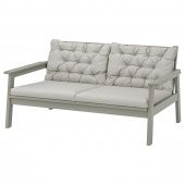 картинка BONDHOLMEN БОНДХОЛЬМЕН 2-местный диван,садовый - серый морилка/Куддарна серый от магазина Wmart