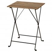 картинка TÄRNÖ ТЭРНО Садовый стол - черный/светло-коричневая морилка 55x54 см от магазина Wmart