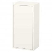 картинка ЭКЕТ Шкаф с дверцей и 2 полками, белый, 35x25x70 см от магазина Wmart