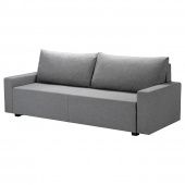 картинка GIMMARP ГИММАРП 3-местный диван-кровать - Рудорна светло-серый от магазина Wmart