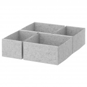 картинка КОМПЛИМЕНТ Коробка, 4 шт., светло-серый, 50x58 см от магазина Wmart