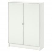 картинка БИЛЛИ / МОРЛИДЕН Шкаф книжный со стеклянными дверьми, белый, стекло, 80x30x106 см от магазина Wmart