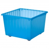картинка ВЕССЛА Ящик на колесах, синий, 39x39 см от магазина Wmart