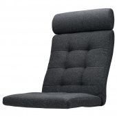 картинка POÄNG ПОЭНГ Подушка-сиденье на кресло - Гуннаред темно-серый от магазина Wmart