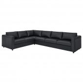 картинка VIMLE ВИМЛЕ 5-местный угловой диван - Гранн/Бумстад черный от магазина Wmart