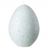 картинка ХЕМБЮГТ Неароматич свеча формовая, яйцевидной формы, серый, 11.5 см от магазина Wmart