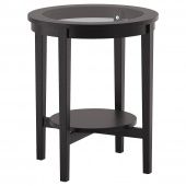 картинка МАЛМСТА Придиванный столик, черно-коричневый, 54 см от магазина Wmart