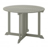 картинка БОНДХОЛЬМЕН Садовый стол, серый морилка, 108 см от магазина Wmart