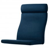 картинка POÄNG ПОЭНГ Подушка-сиденье на кресло - Шифтебу темно-синий от магазина Wmart