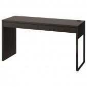 картинка MICKE МИККЕ Письменный стол - черно-коричневый 142x50 см от магазина Wmart