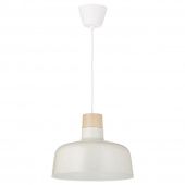 картинка BUNKEFLO БУНКЕФЛУ Подвесной светильник - белый/береза 36 см от магазина Wmart