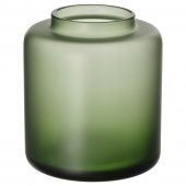 картинка KONSTFULL КОНСТФУЛЛ Ваза - матовое стекло/зеленый 10 см от магазина Wmart