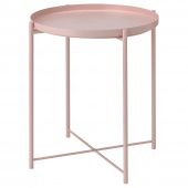 картинка GLADOM ГЛАДОМ Стол сервировочный - бледно-розовый 45x53 см от магазина Wmart