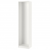 картинка ПАКС Каркас гардероба, белый, 50x35x201 см от магазина Wmart