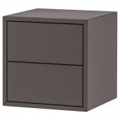 картинка EKET ЭКЕТ Шкаф с 2 ящиками - темно-серый 35x35x35 см от магазина Wmart