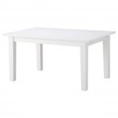 картинка STORNÄS СТУРНЭС Раздвижной стол - белый 147/204x95 см от магазина Wmart