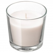 картинка СИНЛИГ Ароматическая свеча в стакане, Сладкая ваниль, естественный, 9 см от магазина Wmart