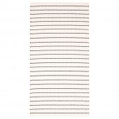 картинка ТЁРСЛЕВ Ковер безворсовый, полоска белый, черный, 80x150 см от магазина Wmart