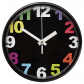 картинка ЮККЕ Настенные часы, разноцветный, 23 см от магазина Wmart