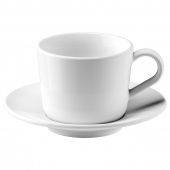 картинка ИКЕА/365+ Чашка с блюдцем, белый, 13 сл от магазина Wmart
