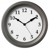 картинка СЁНДРУМ Настенные часы, серый, 35 см от магазина Wmart