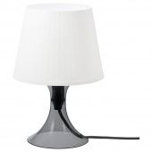 картинка LAMPAN ЛАМПАН Лампа настольная - темно-серый/белый 29 см от магазина Wmart