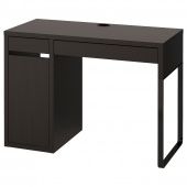 картинка MICKE МИККЕ Письменный стол - черно-коричневый 105x50 см от магазина Wmart