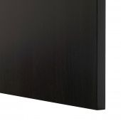 картинка BESTÅ БЕСТО Комб для хран с дверц/ящ - черно-коричневый/Лаппвик/стуббарп черно-коричневый 120x42x112 см от магазина Wmart