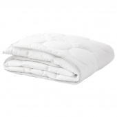 картинка ЛЕНАСТ Одеяло в детскую кроватку, белый, серый, 110x125 см от магазина Wmart