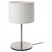 картинка РИНГСТА / СКАФТЕТ Лампа настольная, белый, никелированный, 56 см от магазина Wmart