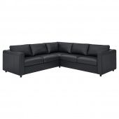 картинка VIMLE ВИМЛЕ 4-местный угловой диван - Гранн/Бумстад черный от магазина Wmart